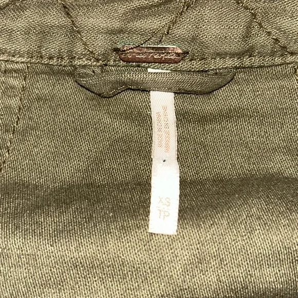 Free People Not Your Brothers Surplus Jacket Military Moss Green xs - Picture 4 of 6